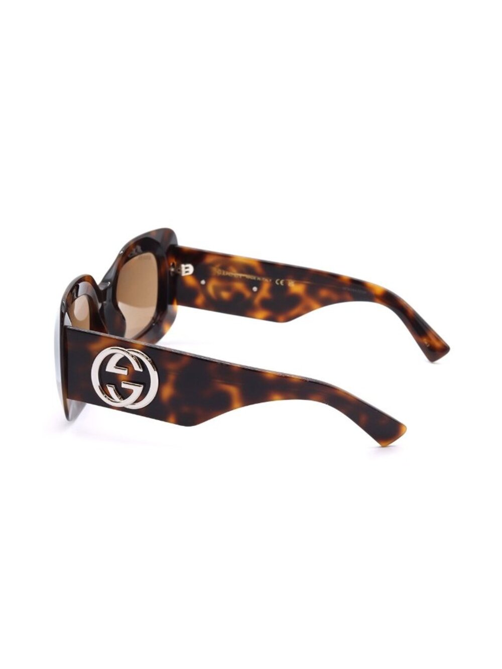 NEW GUCCI SUNGLASSES, HAVANA SQUARE WOMEN GUCCI EYEWEAR GG1695S 002 - Picture 3 of 5